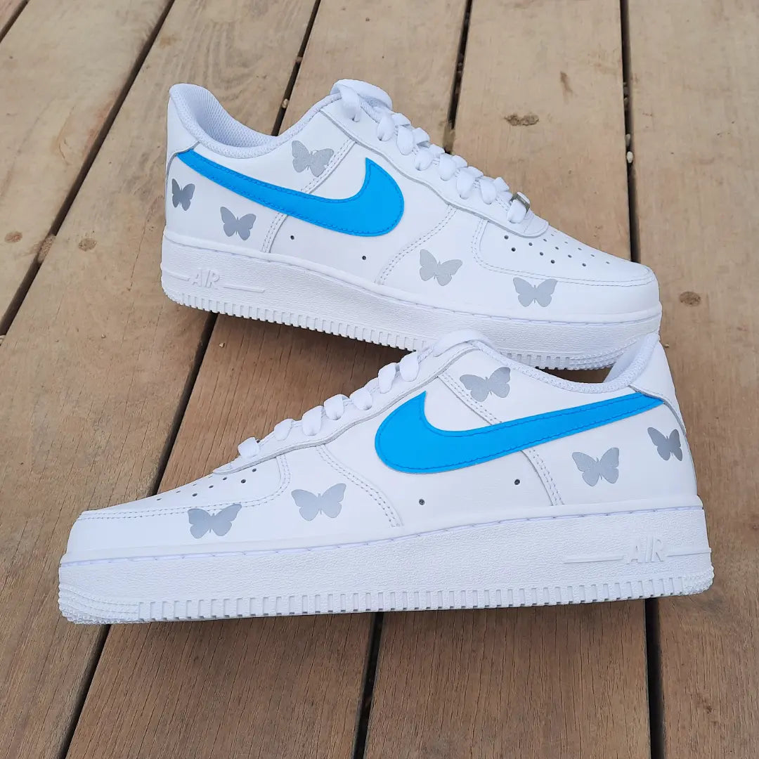 Air Force 1 "Reflective Schmetterlinge blue"