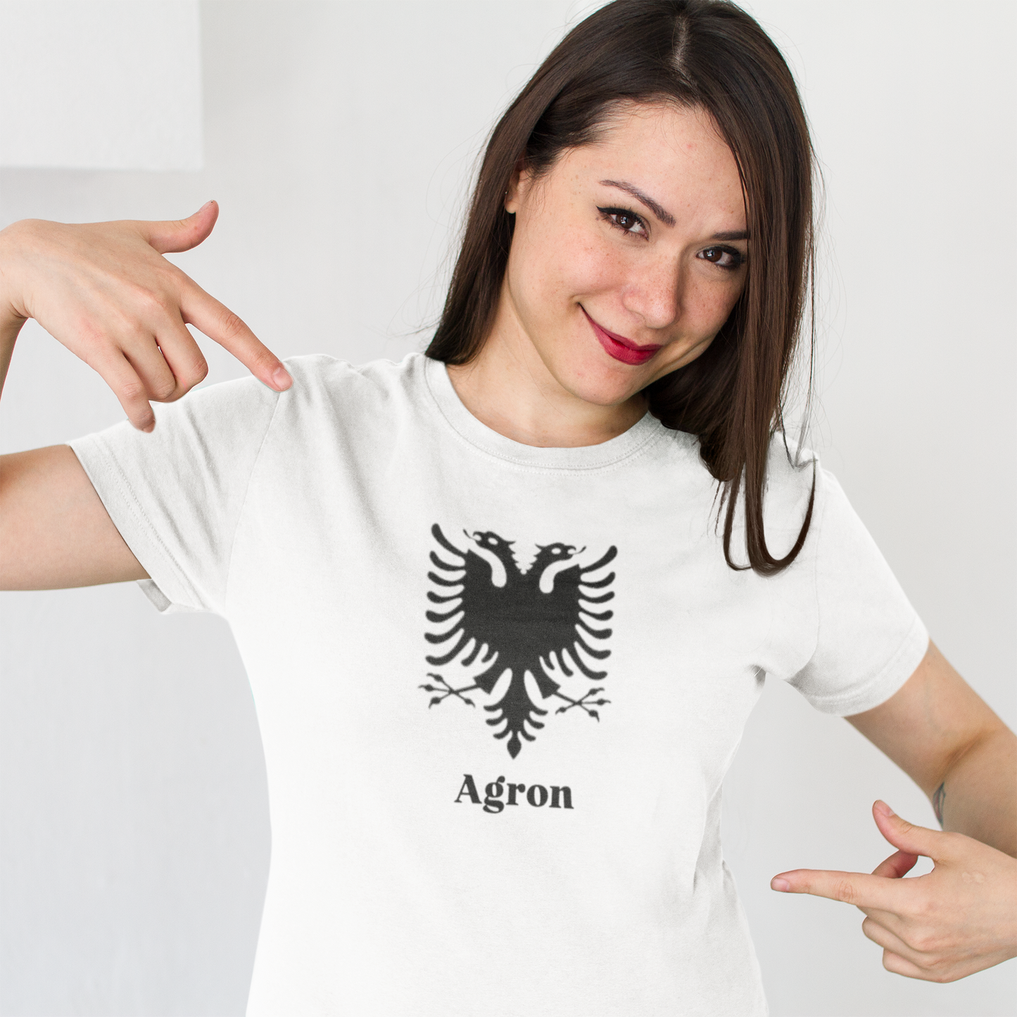 Bügelbild Albanien Wunschtext