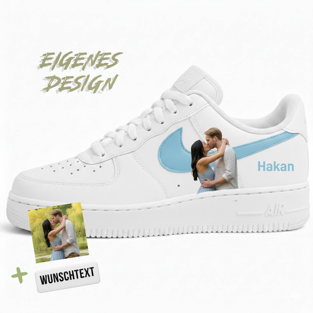 Eigenes Design Air Force 1 "hellblau"