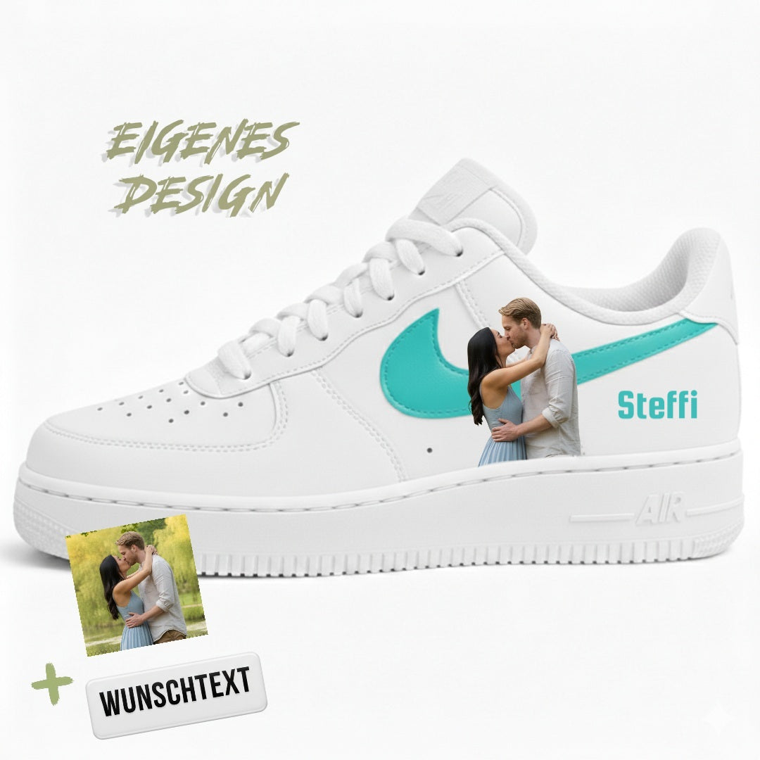 Eigenes Design Air Force 1 "türkis"