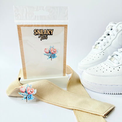 Sneakytats "Rosa-blaue Tulpen 0012"