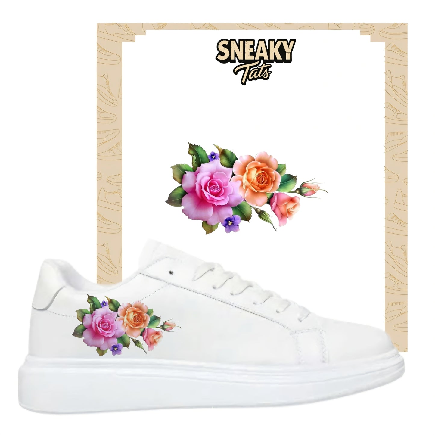 Sneakytats "Bunte Blumen 0045"