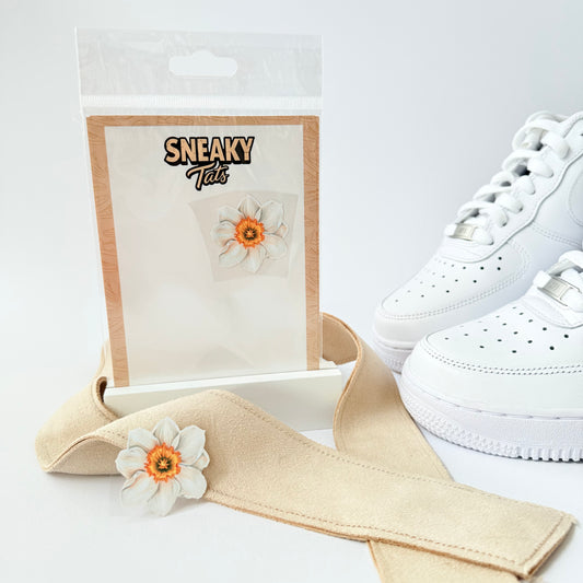 Sneakytats "weiße Narzisse 0110"