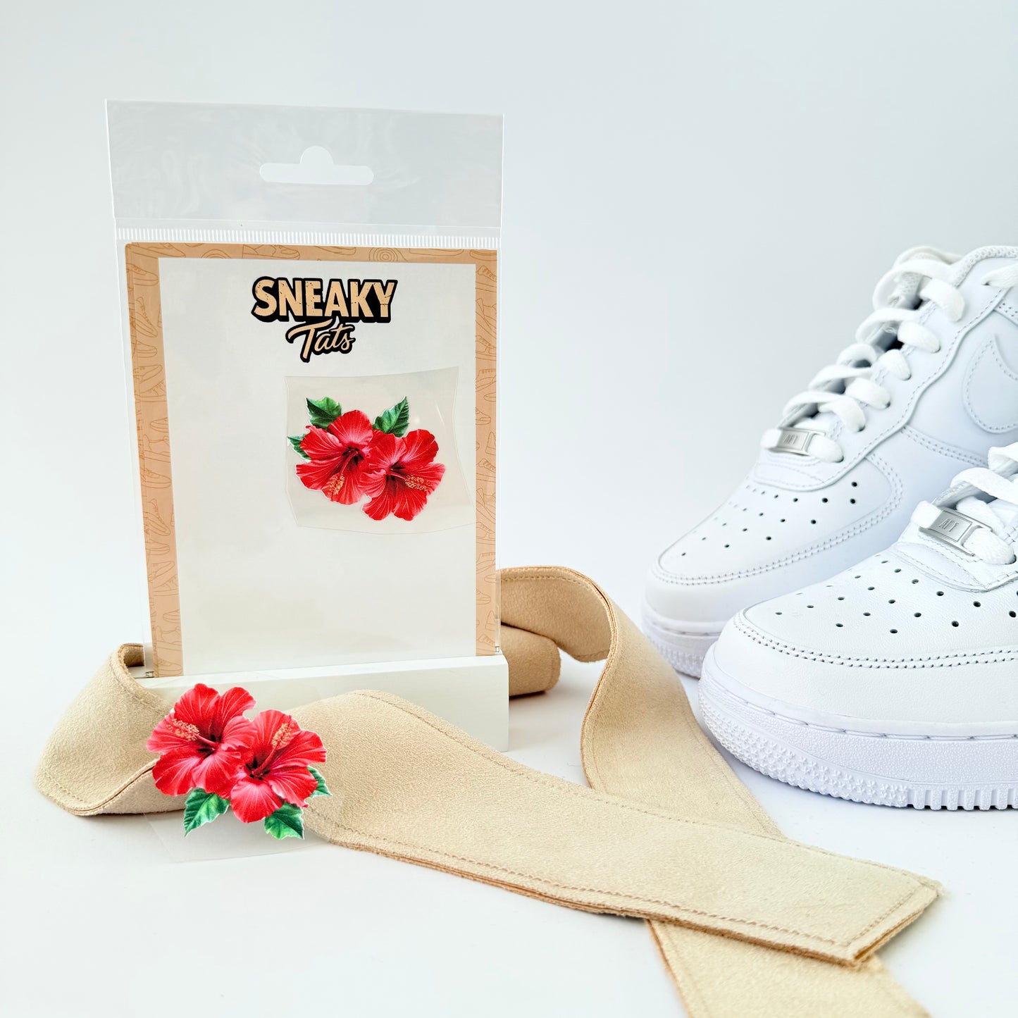 Sneakytats "rote Blumen 0225"