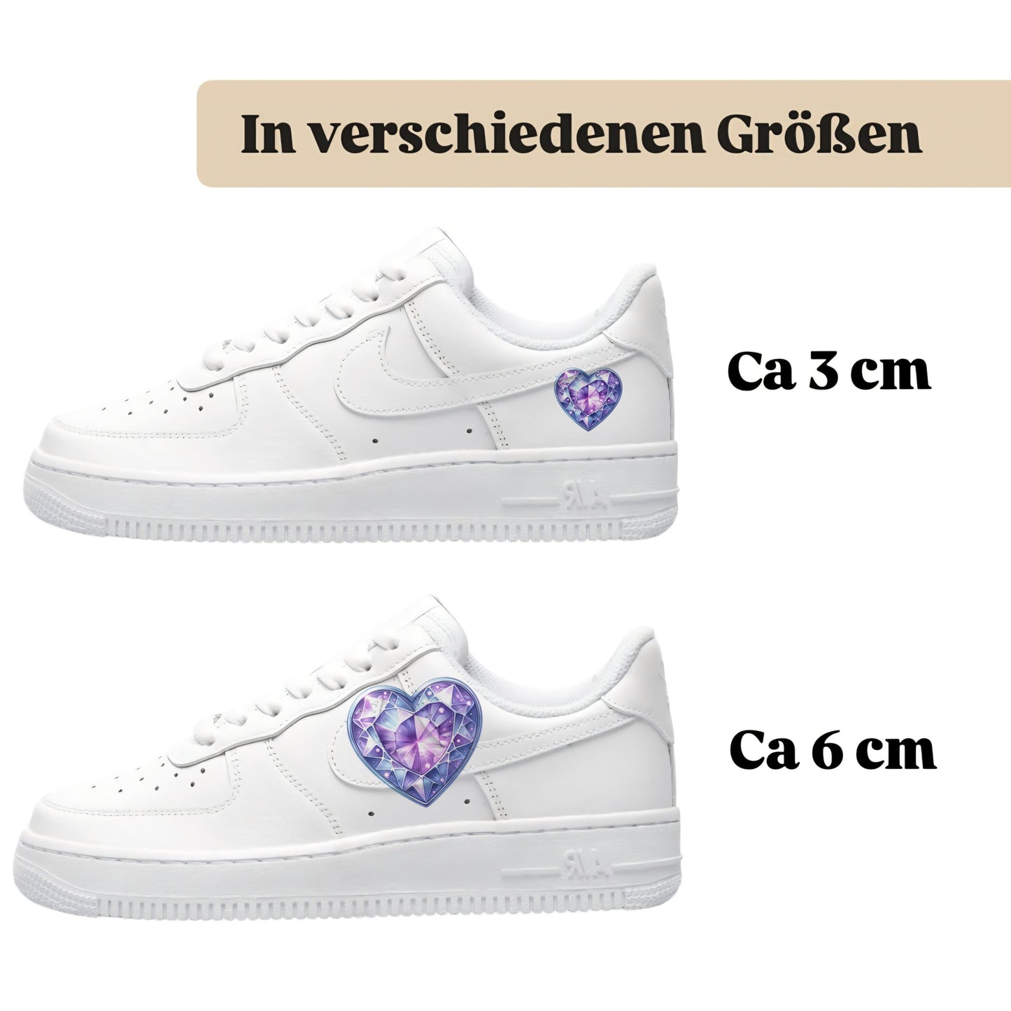 Sneakytats " Diamant Herz 0624"