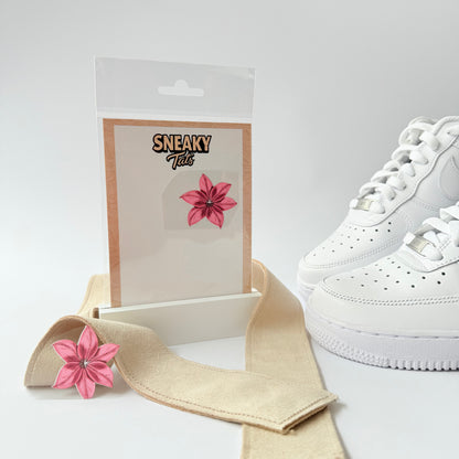 Sneakytats " pinke Blume 0662"