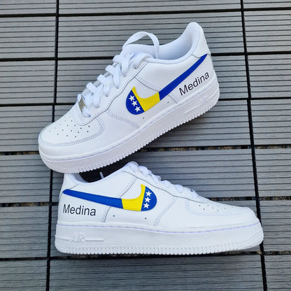 Air Force 1 "Bosnien mit Wunschtext"