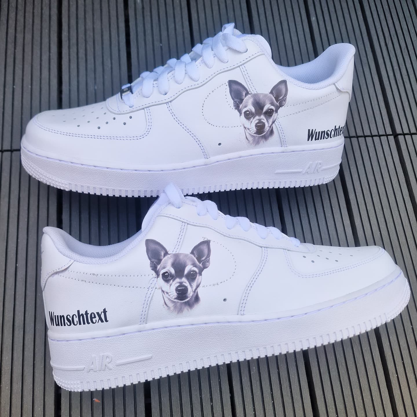 Air Force 1 "Pinscher gezeichnet Wunschtext"