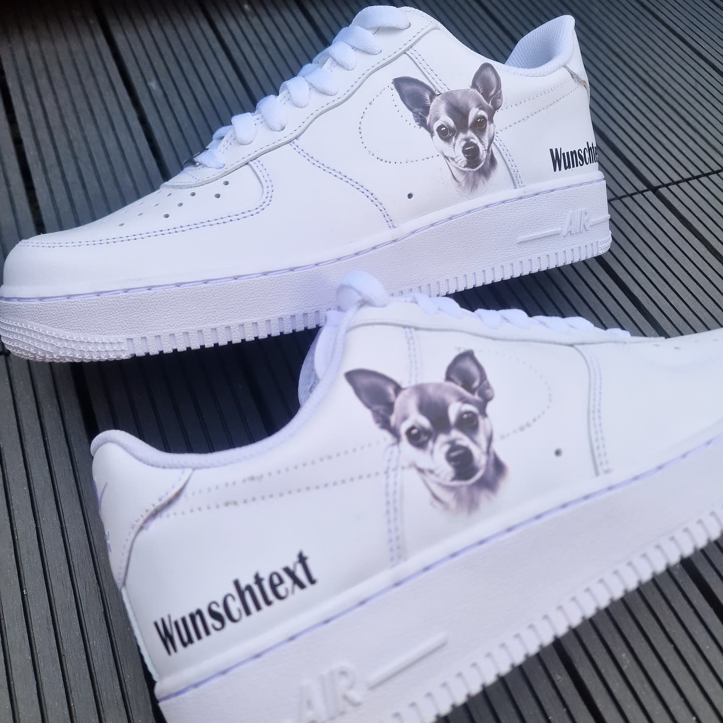 Air Force 1 "Pinscher gezeichnet Wunschtext"