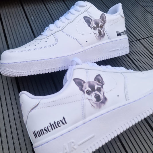 Air Force 1 "Pinscher gezeichnet Wunschtext"