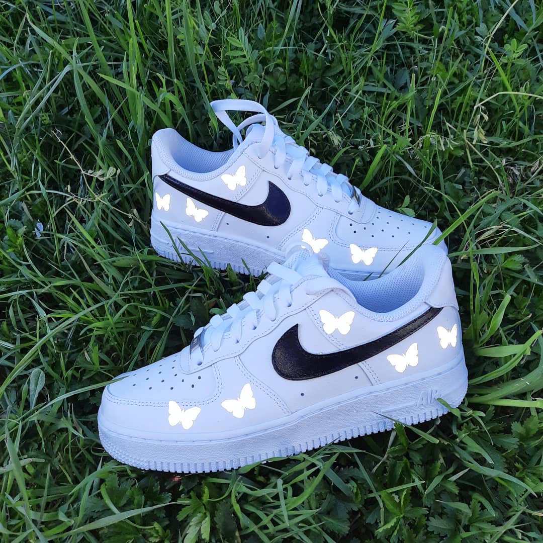 Air Force 1 "Reflective Schmetterlinge black"