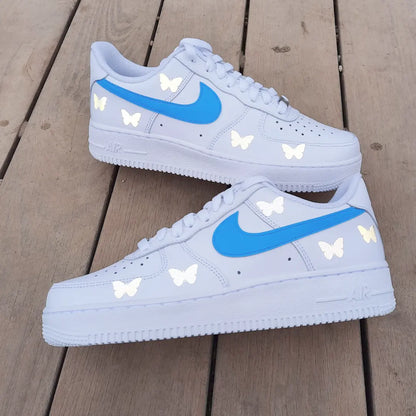 Air Force 1 "Reflective Schmetterlinge blue"