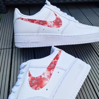 Air Force 1 "Rote Blumen Zeichen"