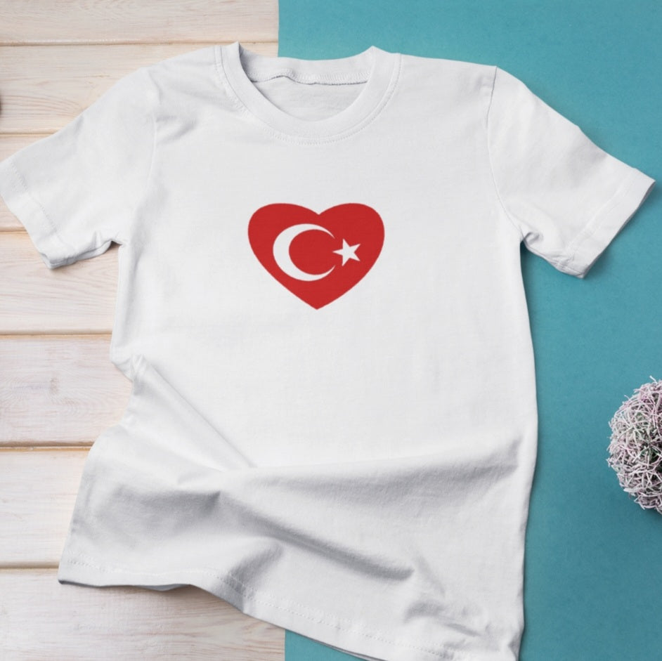 Bügelbild Türkei Herz