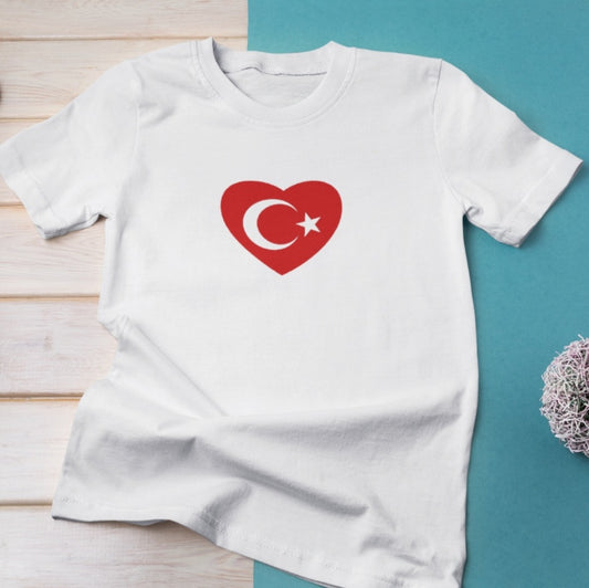 Bügelbild Türkei Herz