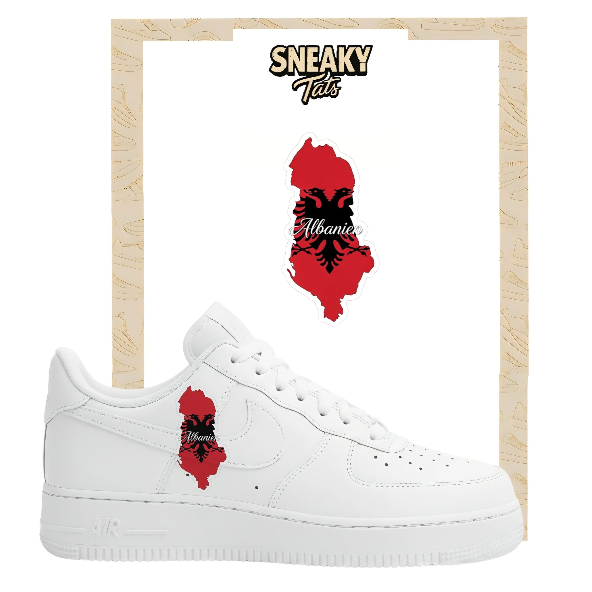 Bügelfolie für Nike Air force 1 und Jordan  Albanien