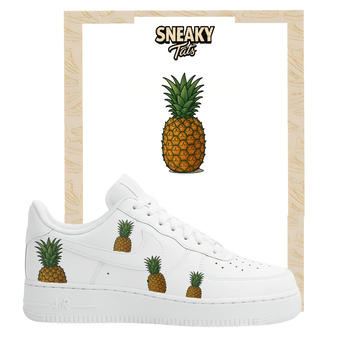 Sneakerfolien für Nike Air force 1 und Jordan Ananas