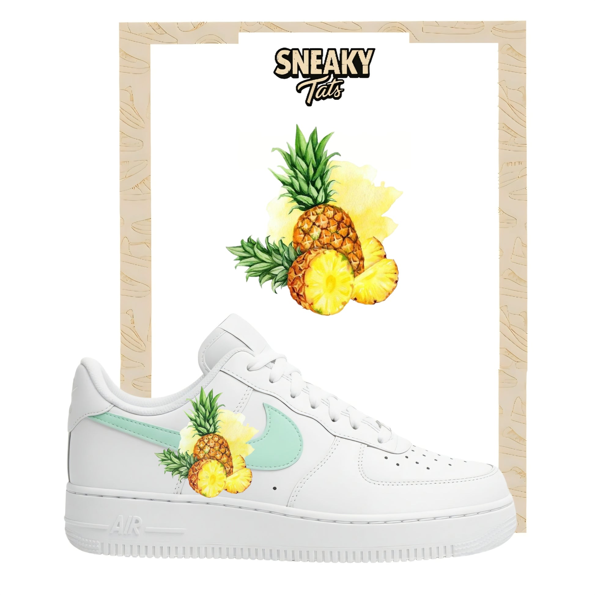 Sneakerfolien für Nike Air force 1 und Jordan Ananas