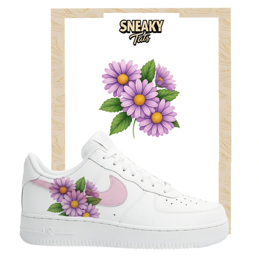 Sneakerfolien für Custom Sneaker Nike Air force 1 und Jordan Astern Margerite