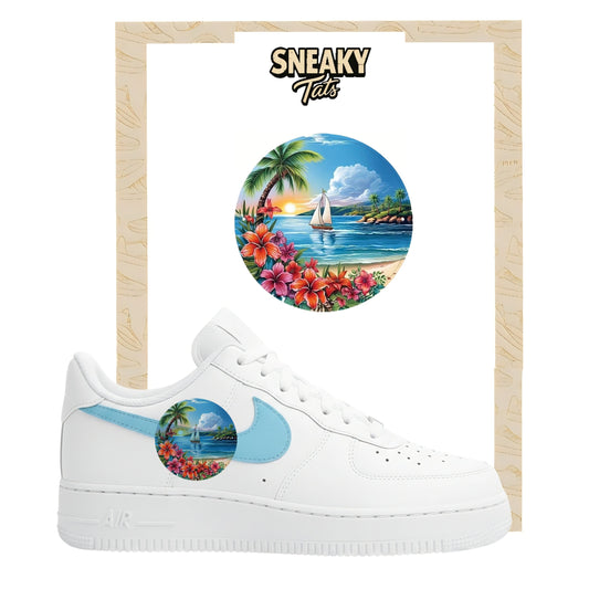 Bügelfolien für Nike Air force 1 und Jordan Beach