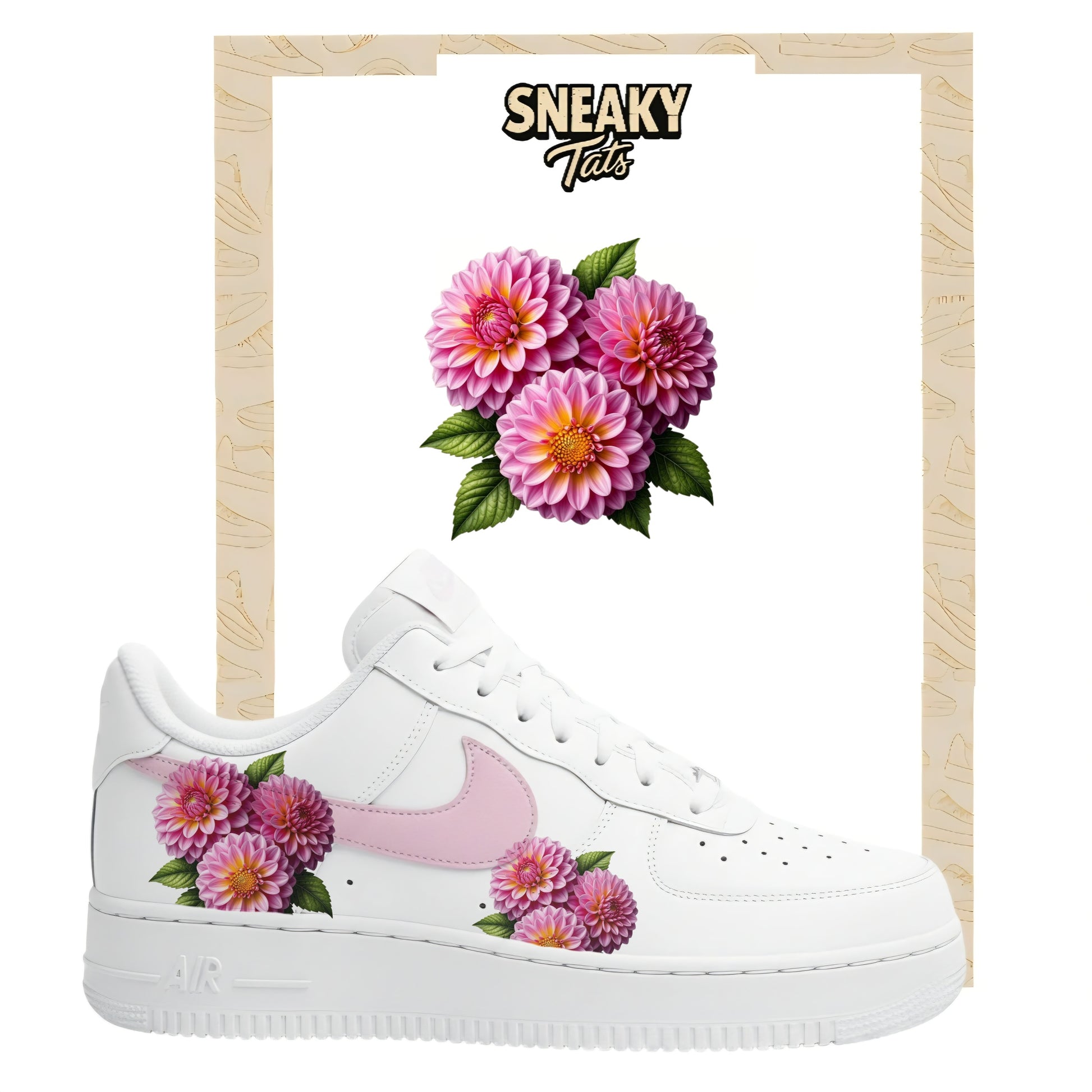 Sneakerfolien für Custom Sneaker Nike Air force 1 und Jordan Blume