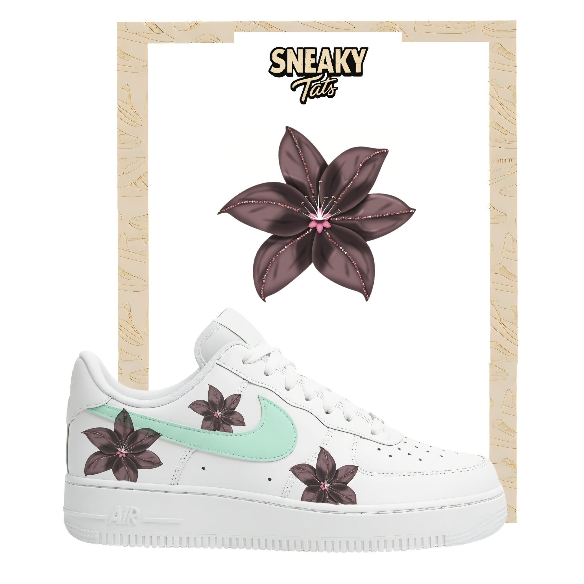 Sneakerfolien für Custom Sneaker Nike Air force 1 und Jordan Blume
