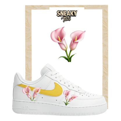 Sneakerfolien für Custom Sneaker Nike Air force 1 und Jordan Blumen