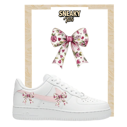 Bügelfolien für Nike Air force 1 und Jordan Blumenschleife