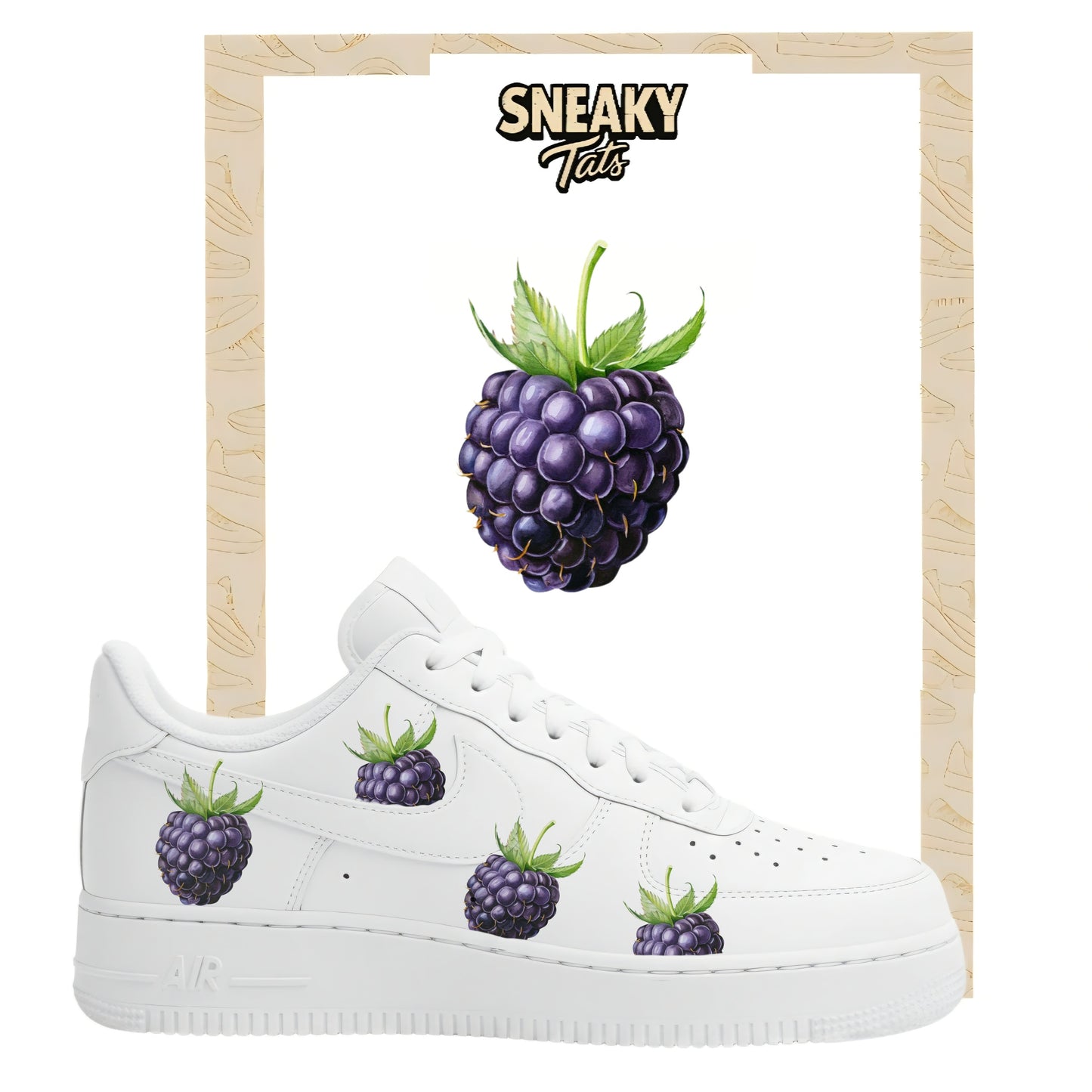 Sneakerfolien für Nike Air force 1 und Jordan Brombeere