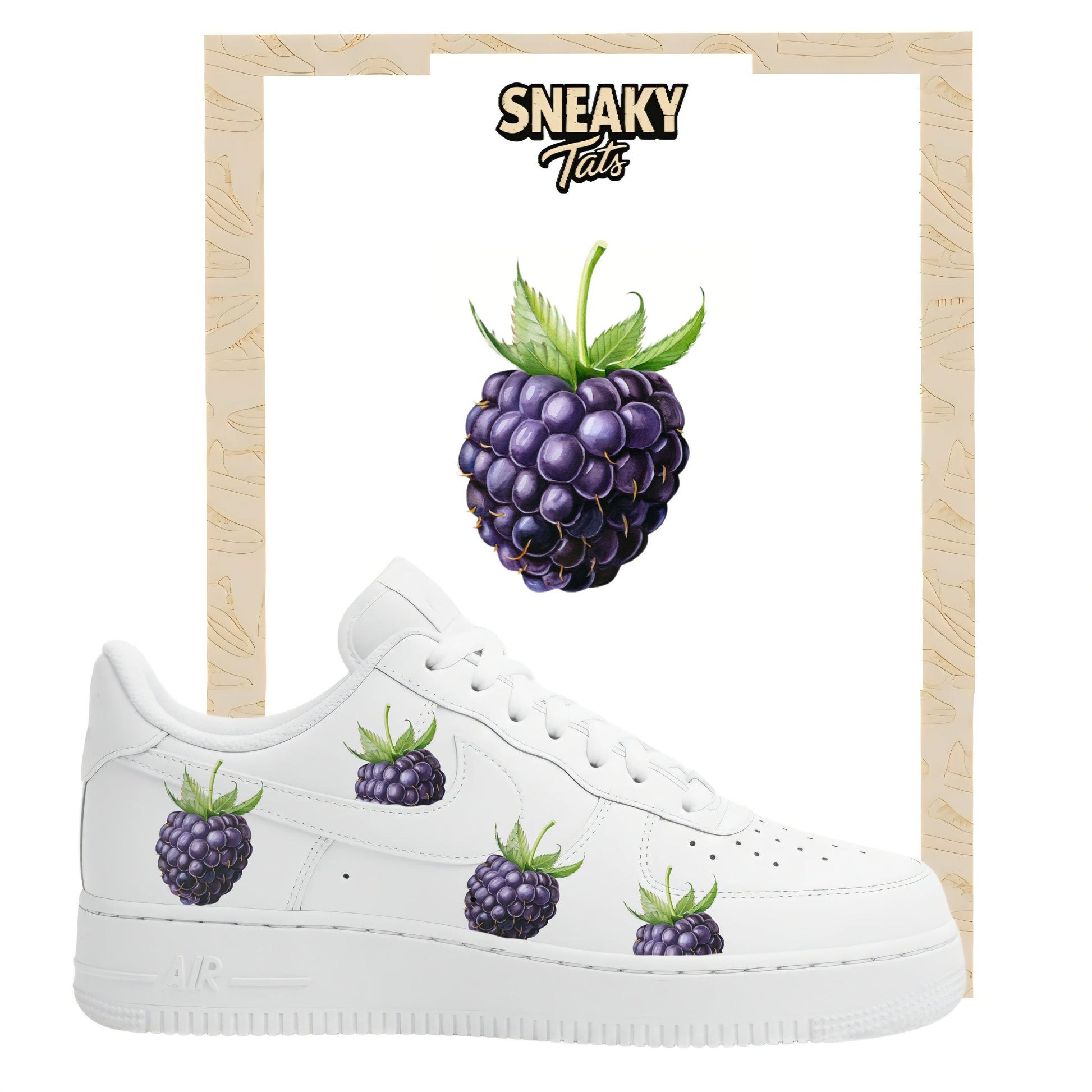 Sneakerfolien für Nike Air force 1 und Jordan Brombeere