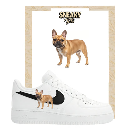 Bügelfolie für Nike Air force 1 und Jordan Bulldogge