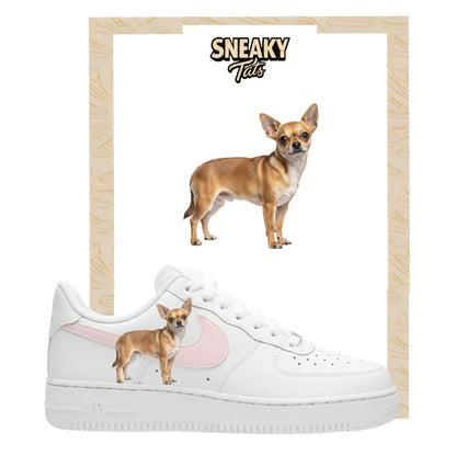 Bügelfolie für Nike Air force 1 und Jordan Chihuahua