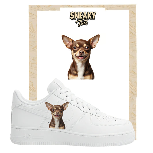 Bügelfolie für Nike Air force 1 und Jordan Chihuahua