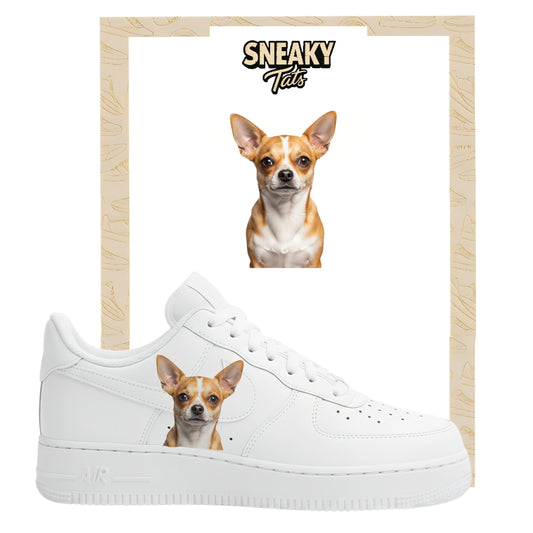 Bügelfolie für Nike Air force 1 und Jordan Chihuahua