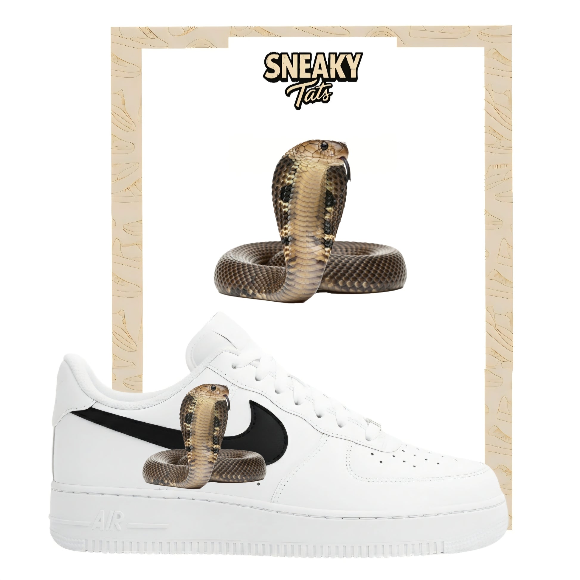 Bügelfolie für Nike Air force 1 und Jordan Cobra