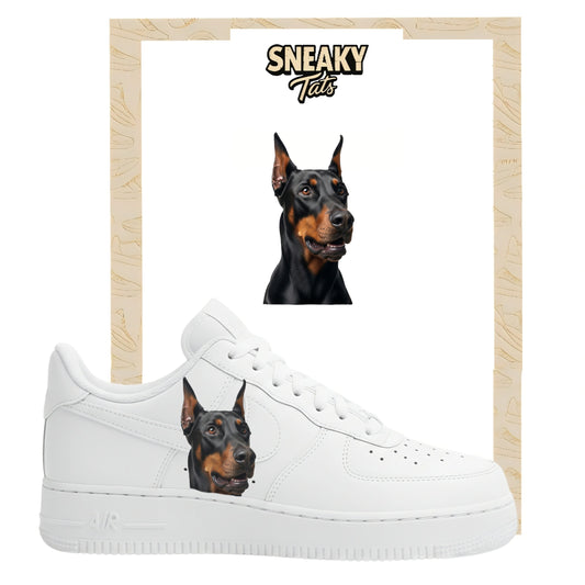 Bügelfolie für Nike Air force 1 und Jordan Dobermann