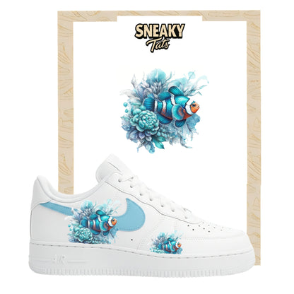 Bügelfolie für Nike Air force 1 und Jordan Fisch