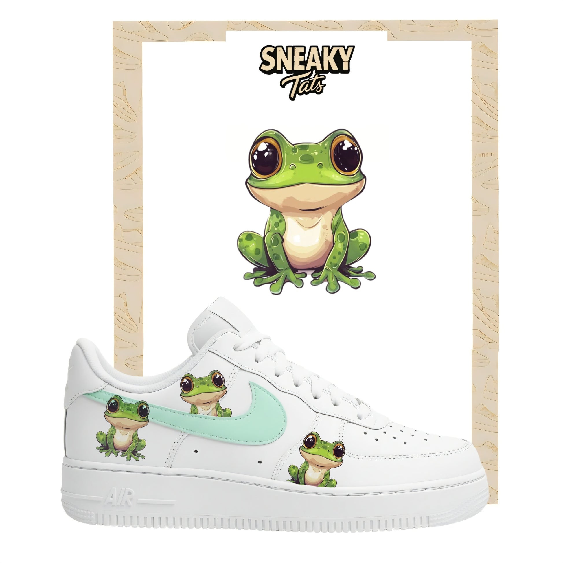 Bügelfolie für Nike Air force 1 und Jordan Frosch