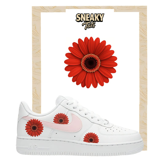 Sneakerfolien für Custom Sneaker Nike Air force 1 und Jordan Gerbera