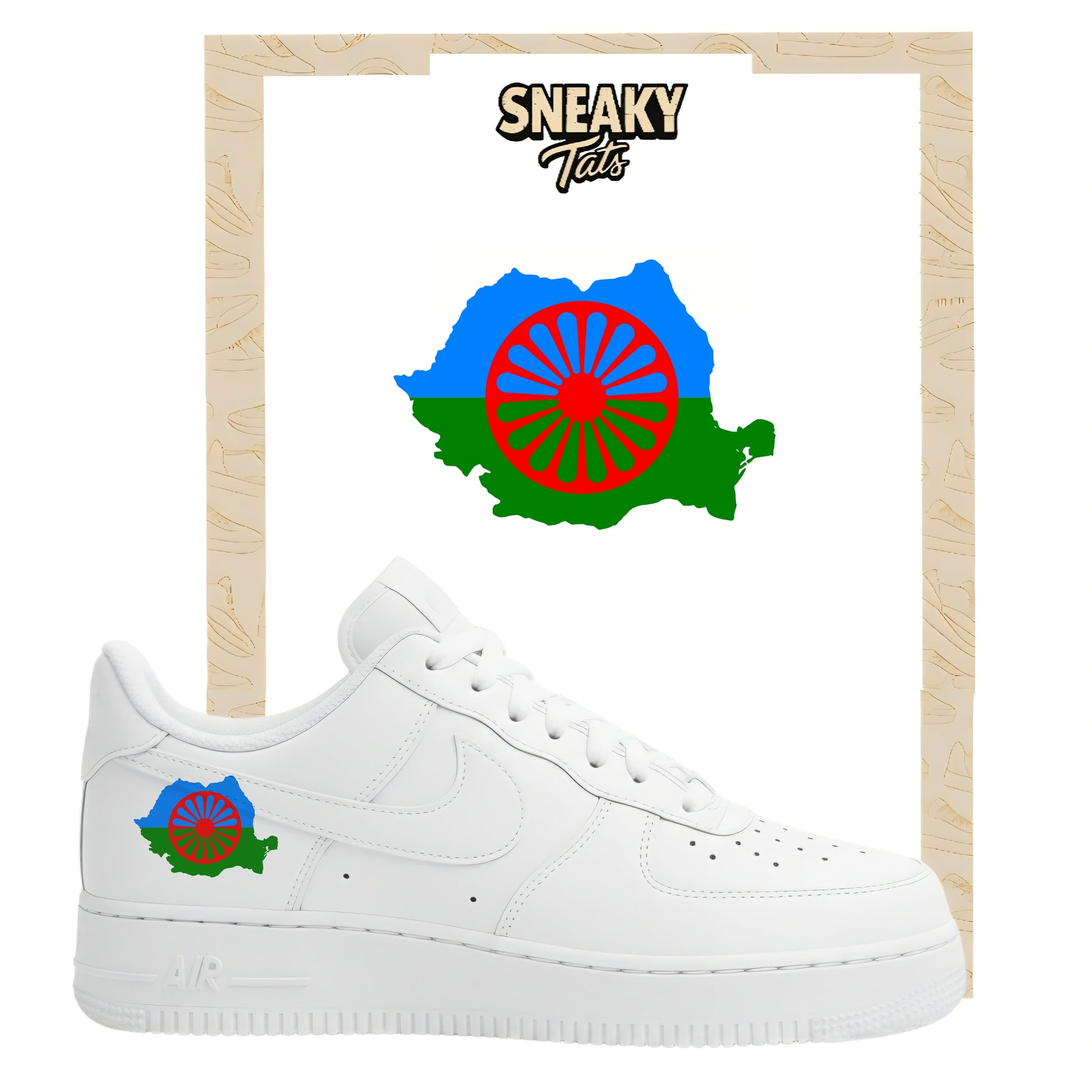 Bügelfolie für Nike Air force 1 und Jordan  Gipsy