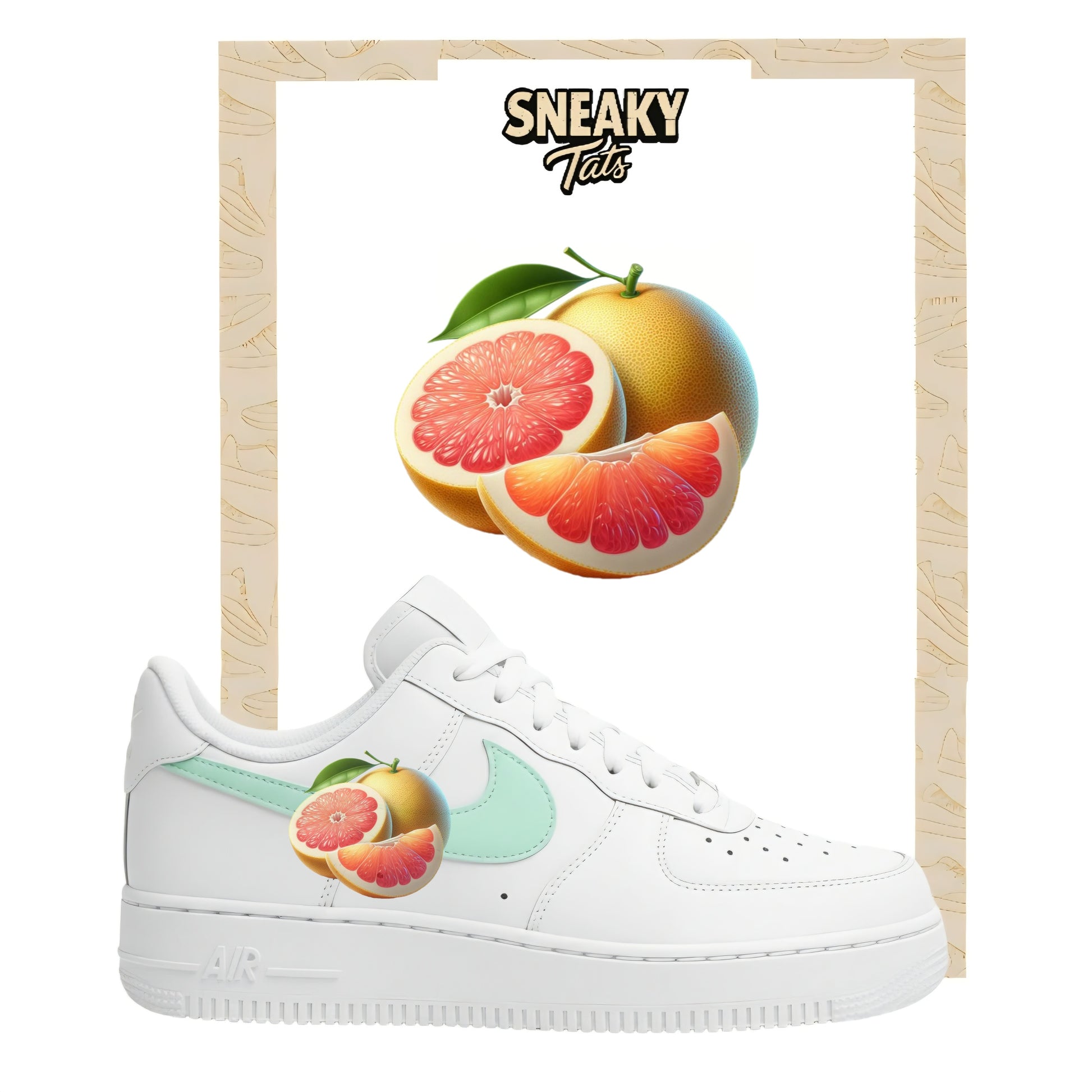 Sneakerfolien für Nike Air force 1 und Jordan Grapefruit