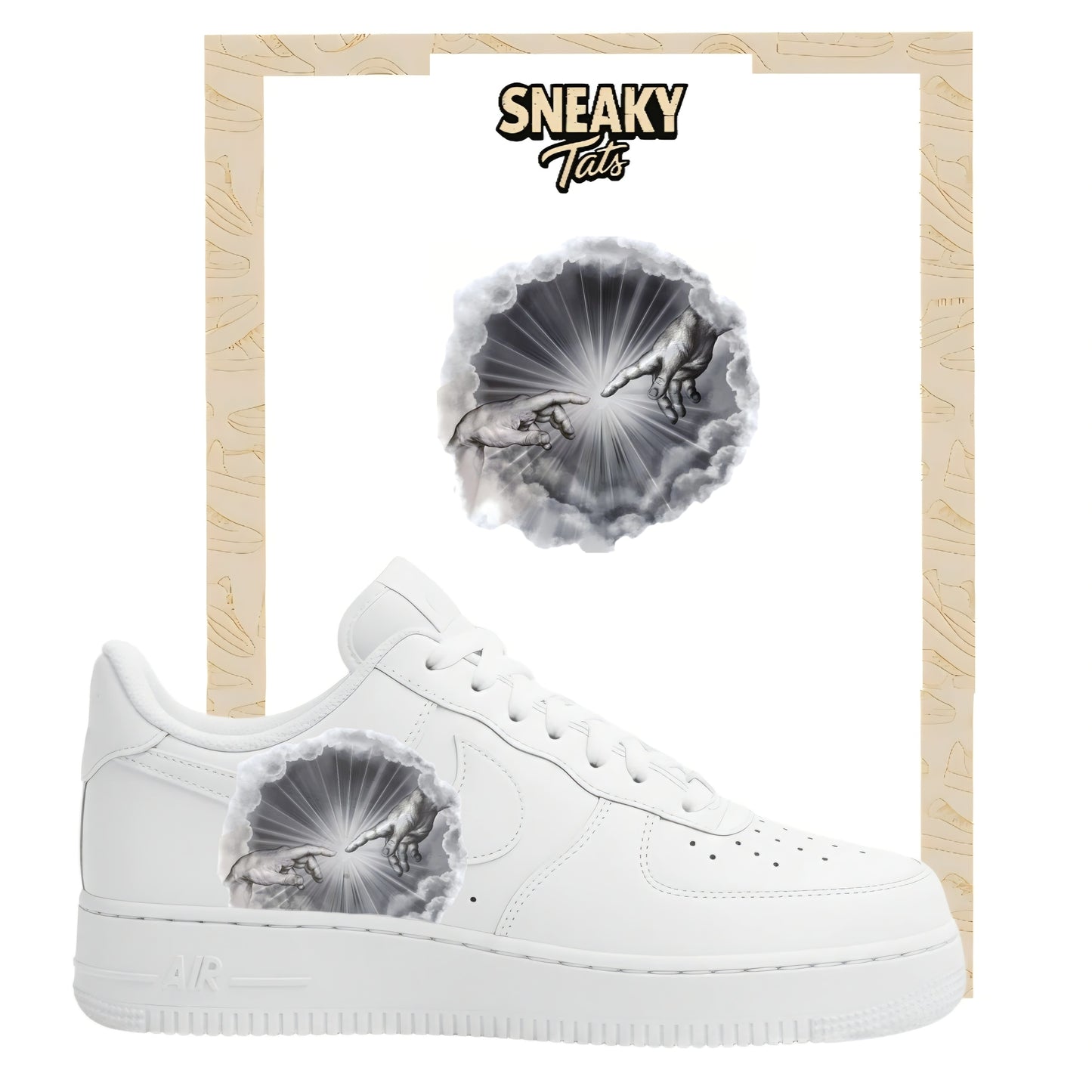 Bügelfolien für Nike Air force 1 und Jordan Hände