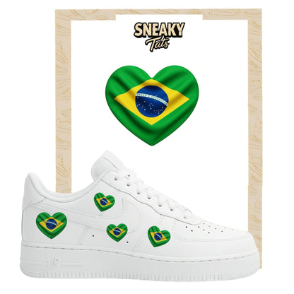 Bügelfolie für Nike Air force 1 und Jordan Herz Brasilien