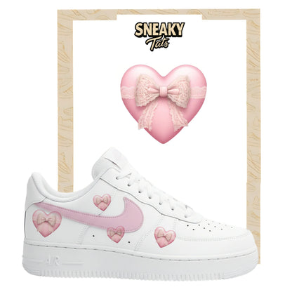 Bügelfolien für Nike Air force 1 und Jordan Herz Schleife