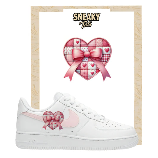 Bügelfolien für Nike Air force 1 und Jordan Herz Schleife