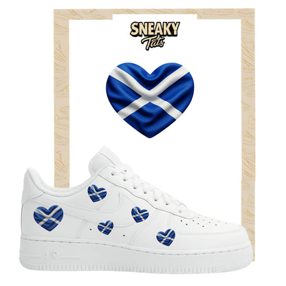 Bügelfolie für Nike Air force 1 und Jordan Herz Schottland