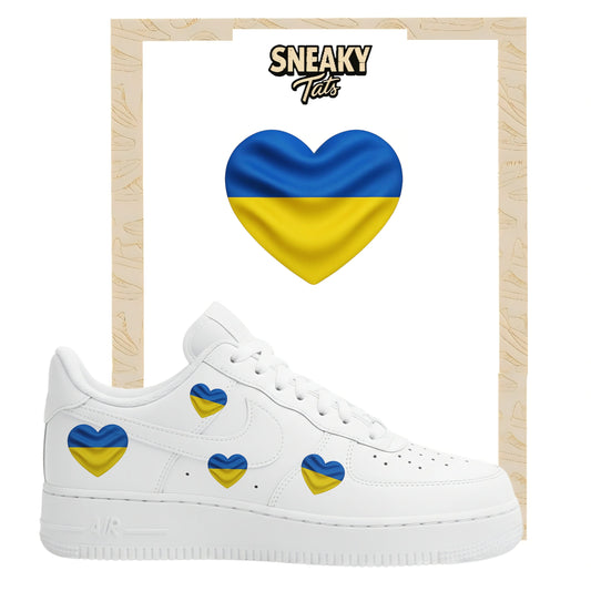 Bügelfolie für Nike Air force 1 und Jordan Herz Ukraine