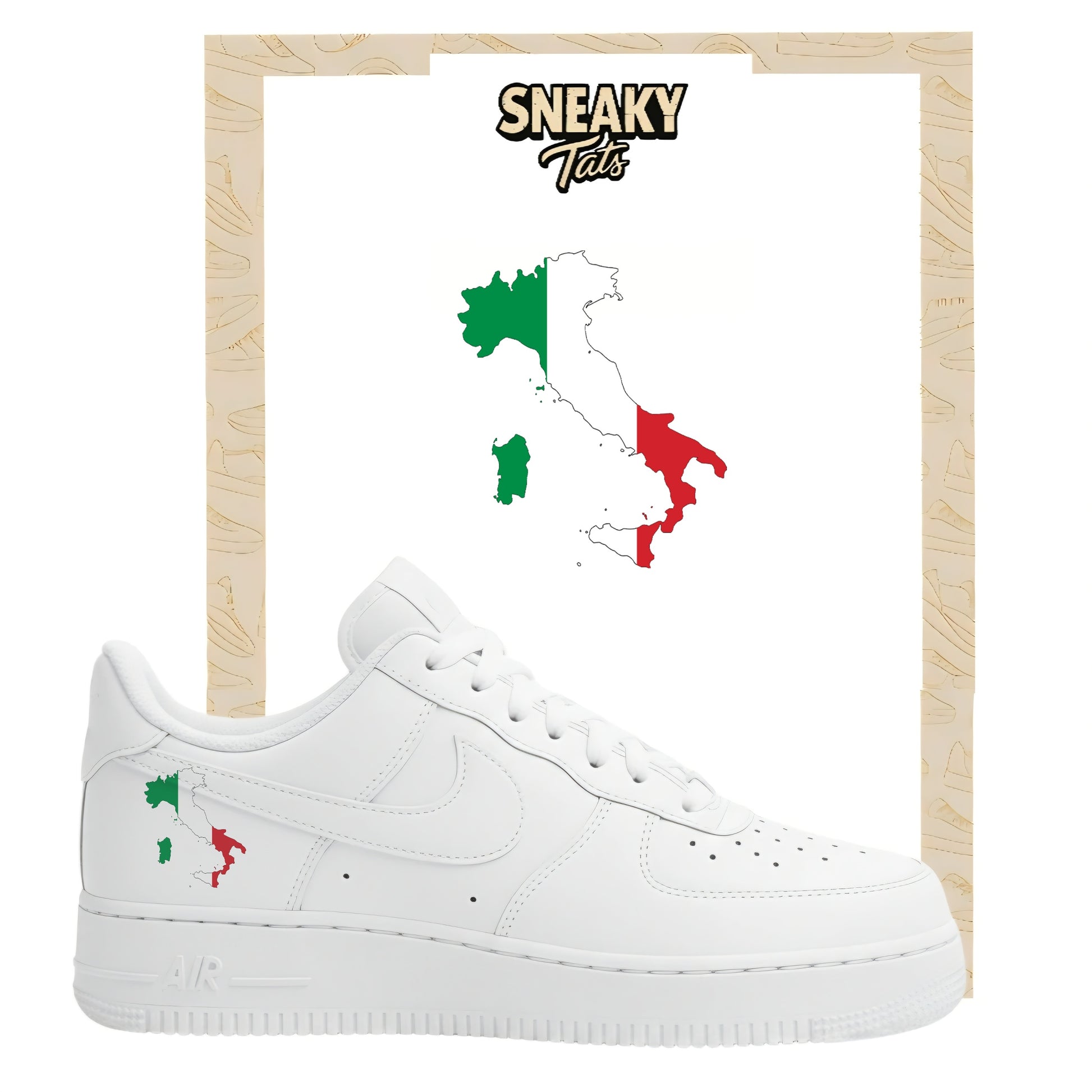 Bügelfolie für Nike Air force 1 und Jordan Italien