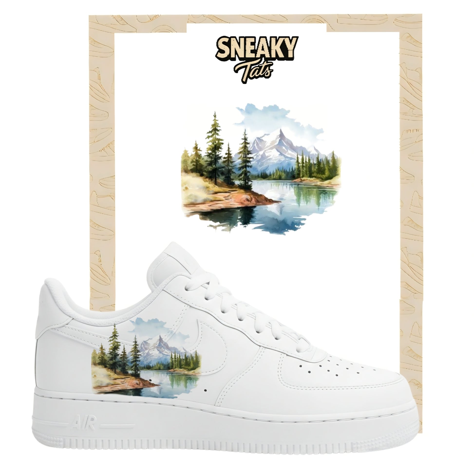 Bügelfolien für Nike Air force 1 und Jordan Landschaft