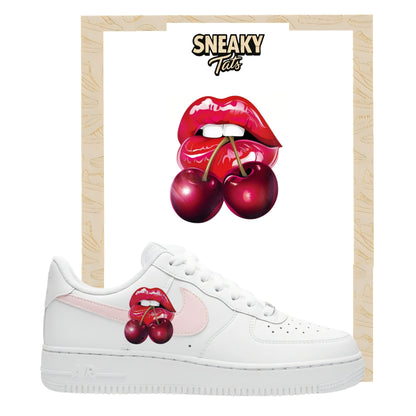 Bügelfolien für Nike Air force 1 und Jordan Kirsch Lippen